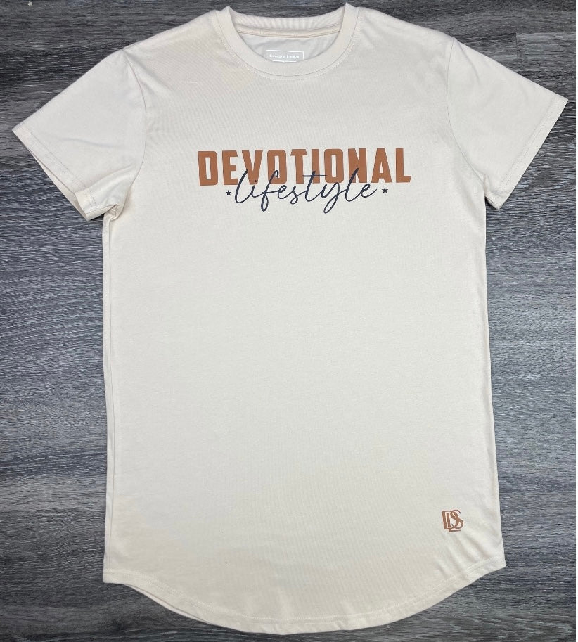 Devotional Lifestyle Light Apricot Curved Hem T-shirt Devotionals Lifestyle
