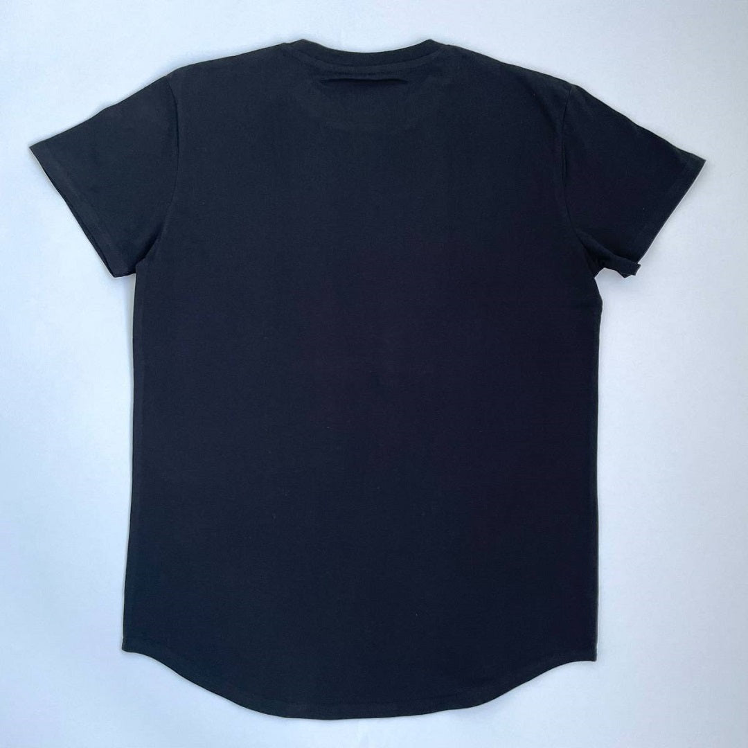 Devotional Lifestyle Black Curved Hem T-shirt - Devotionals Lifestyle