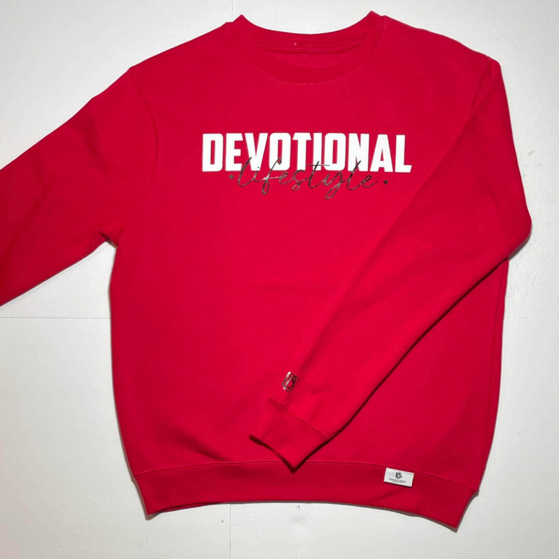 Devotional Lifestyle Red Sweatshirt - Devotionals Lifestyle