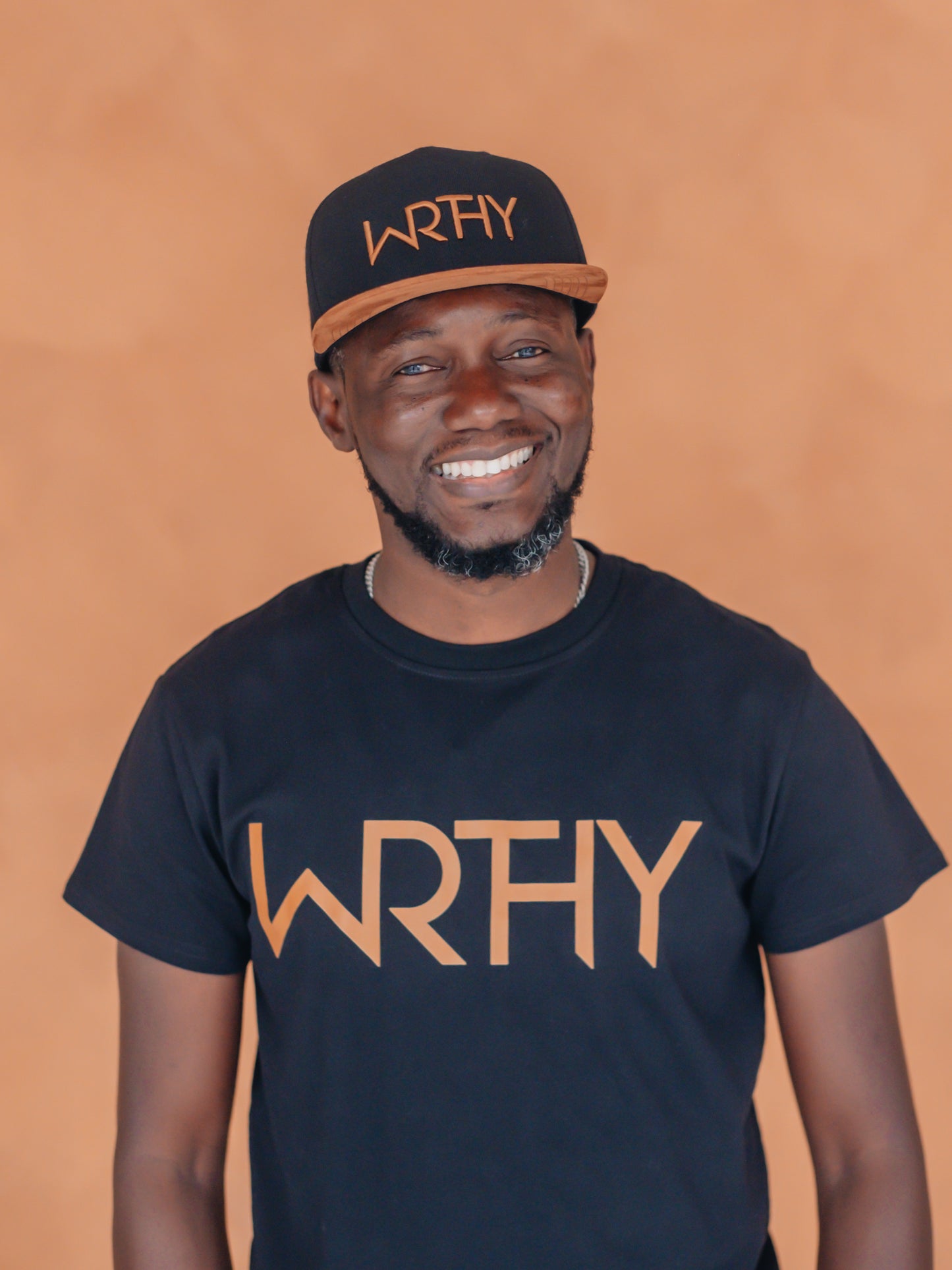 WRTHY Devotional  Lifestyle Black Curved  Hem T-shirt Devotional Lifestyle