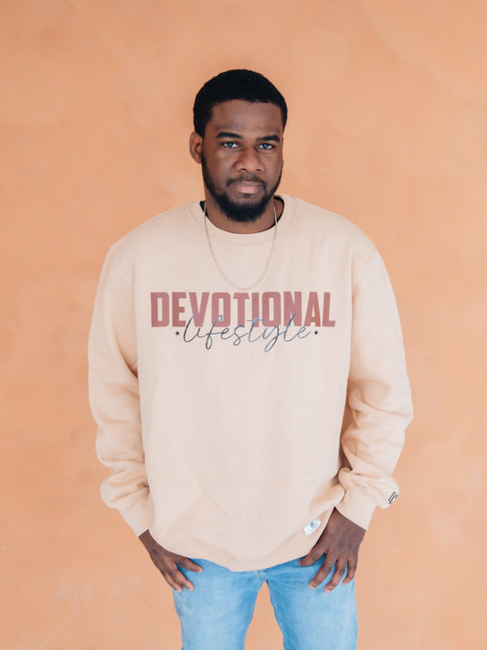 Devotional Lifestyle Tan Sweatshirt Devotional Lifestyle