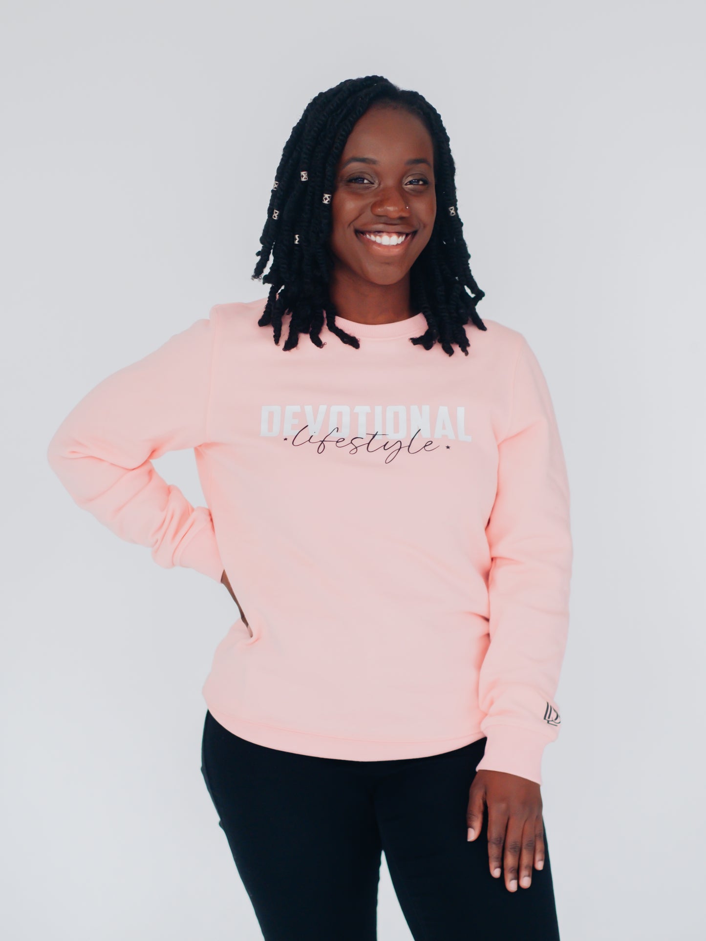 Devotional Lifestyle Pink Sweatshirt Devotional Lifestyle