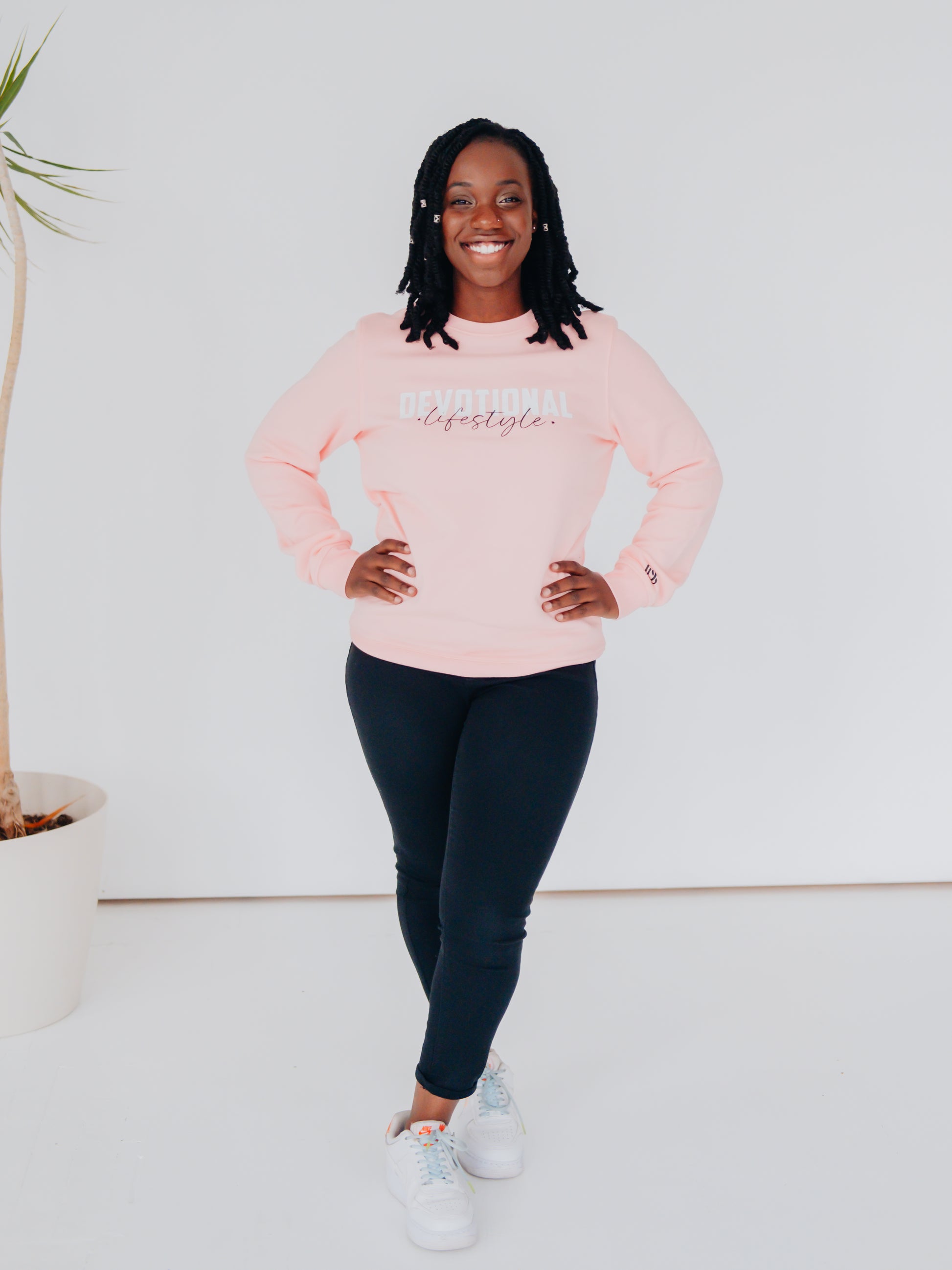 Devotional Lifestyle Pink Sweatshirt Devotional Lifestyle