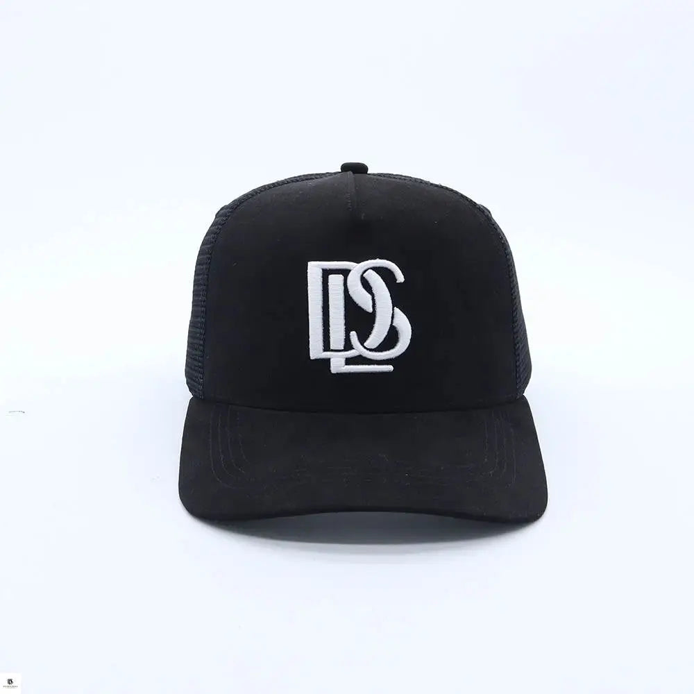 Devotional Lifestyle Black Trucker Hat Suede Mesh