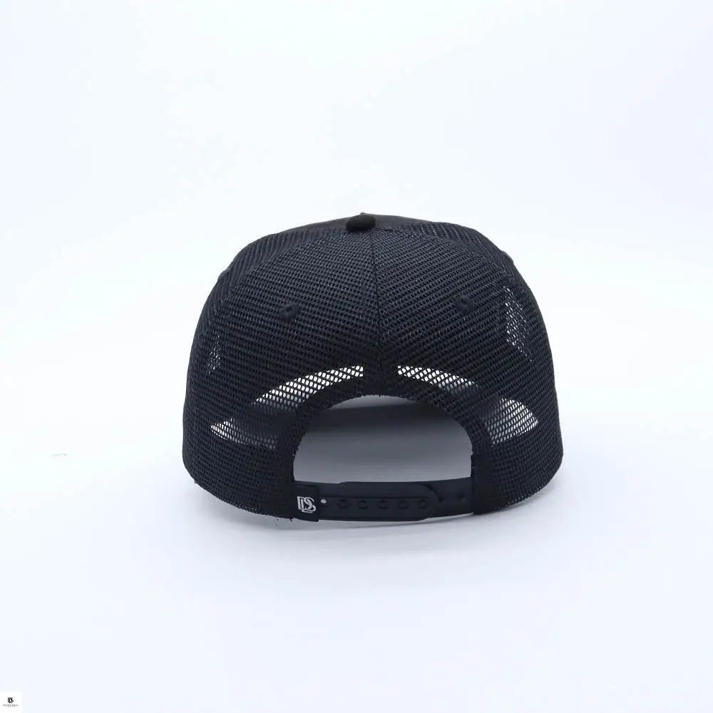 Devotional Lifestyle Black Trucker Hat Suede Mesh