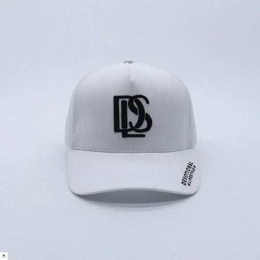 Devotional Lifestyle White Trucker Hat Suede Mesh