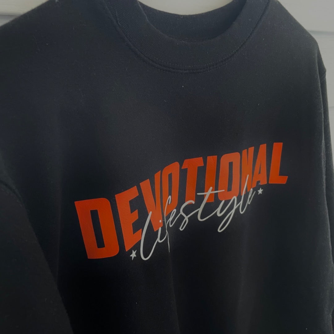 Devotional Lifestyle Black Sweatshirt -Devotional Lifestyle Black Sweatshirt