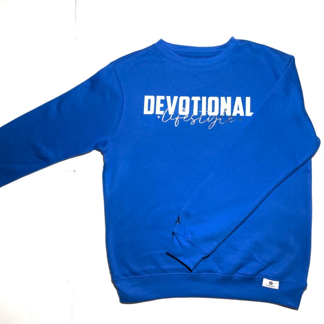 Devotional Lifestyle Blue Sweatshirt - Devotionals Lifestyle