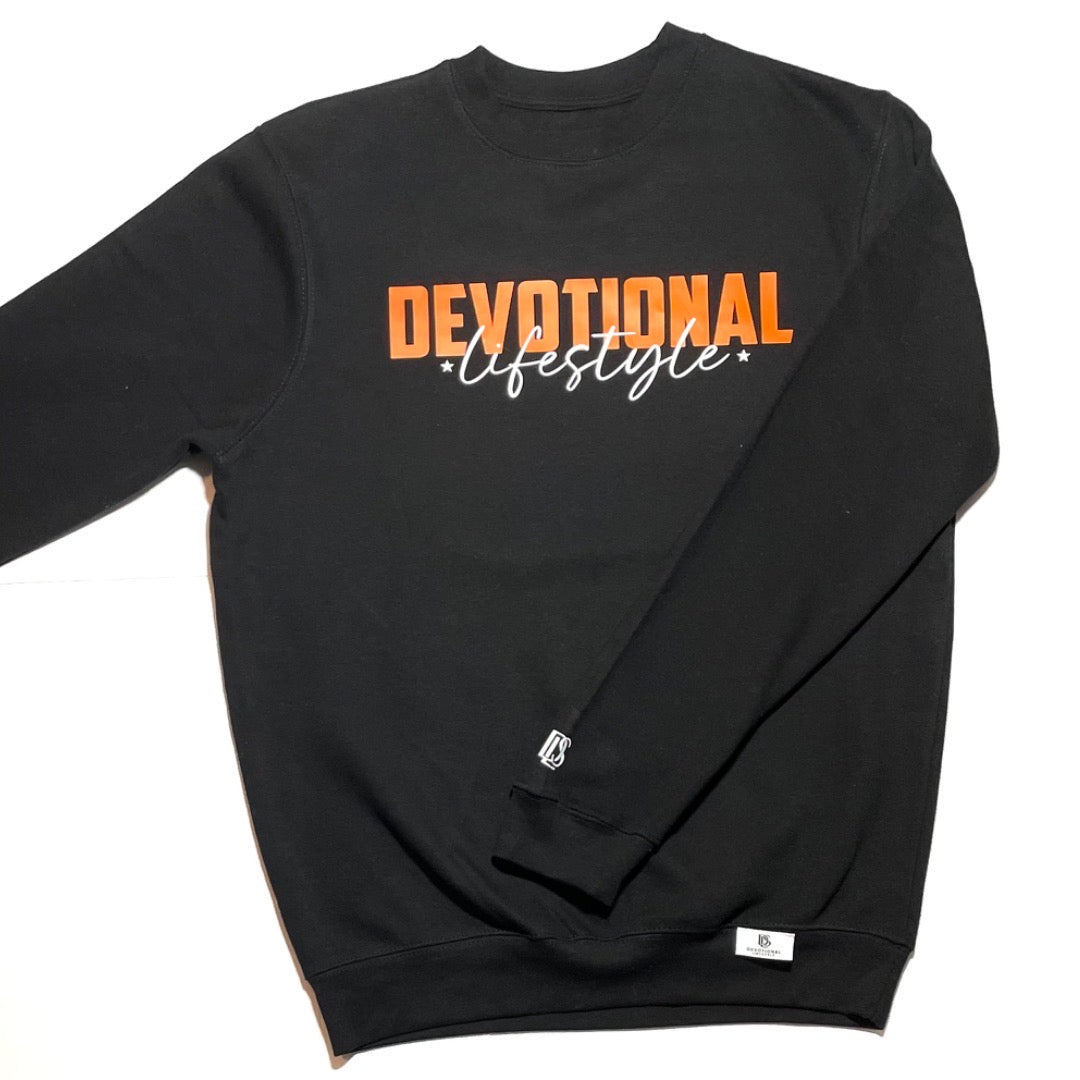 Devotional Lifestyle Black Sweatshirt -Devotional Lifestyle Black Sweatshirt