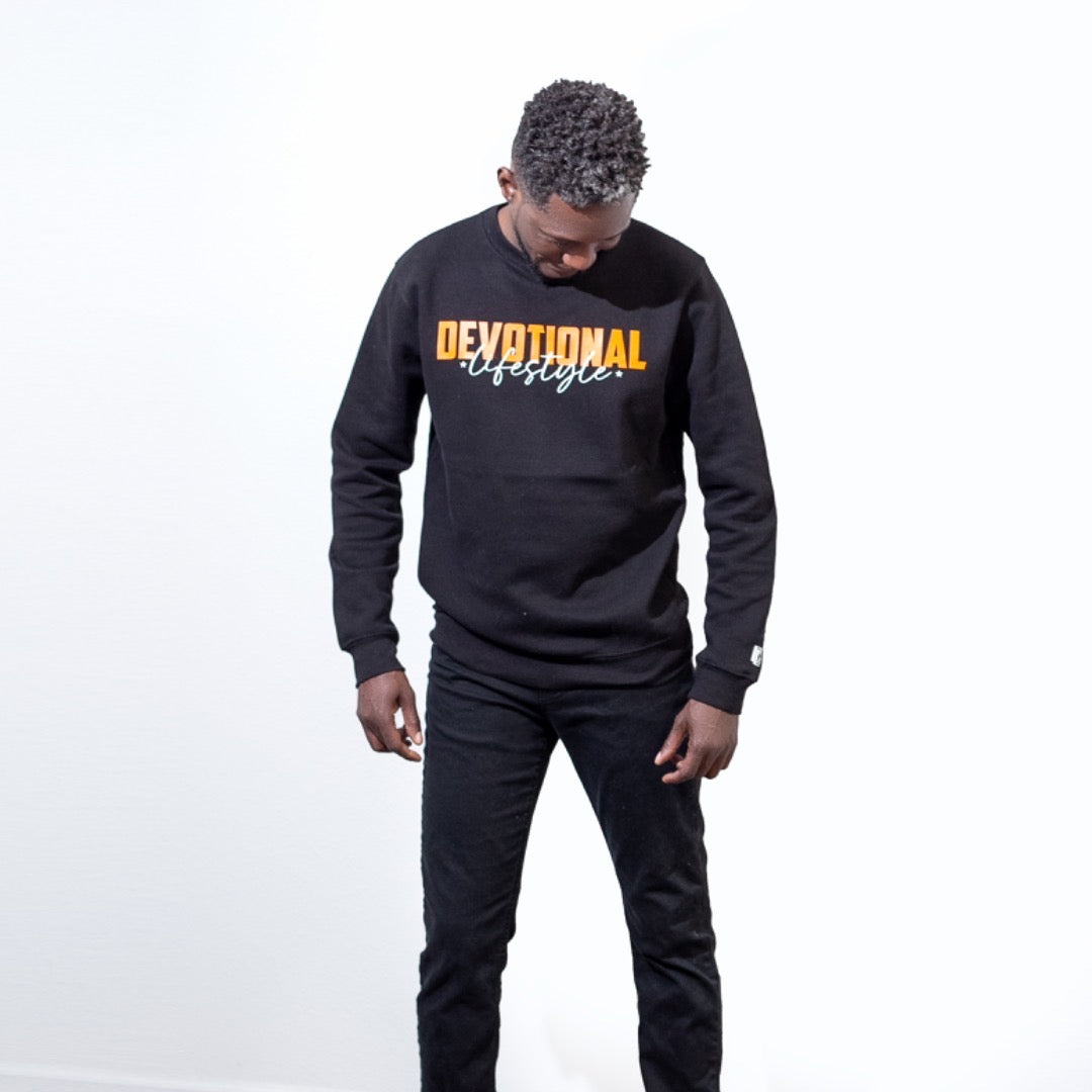 Devotional Lifestyle Black Sweatshirt -Devotional Lifestyle Black Sweatshirt