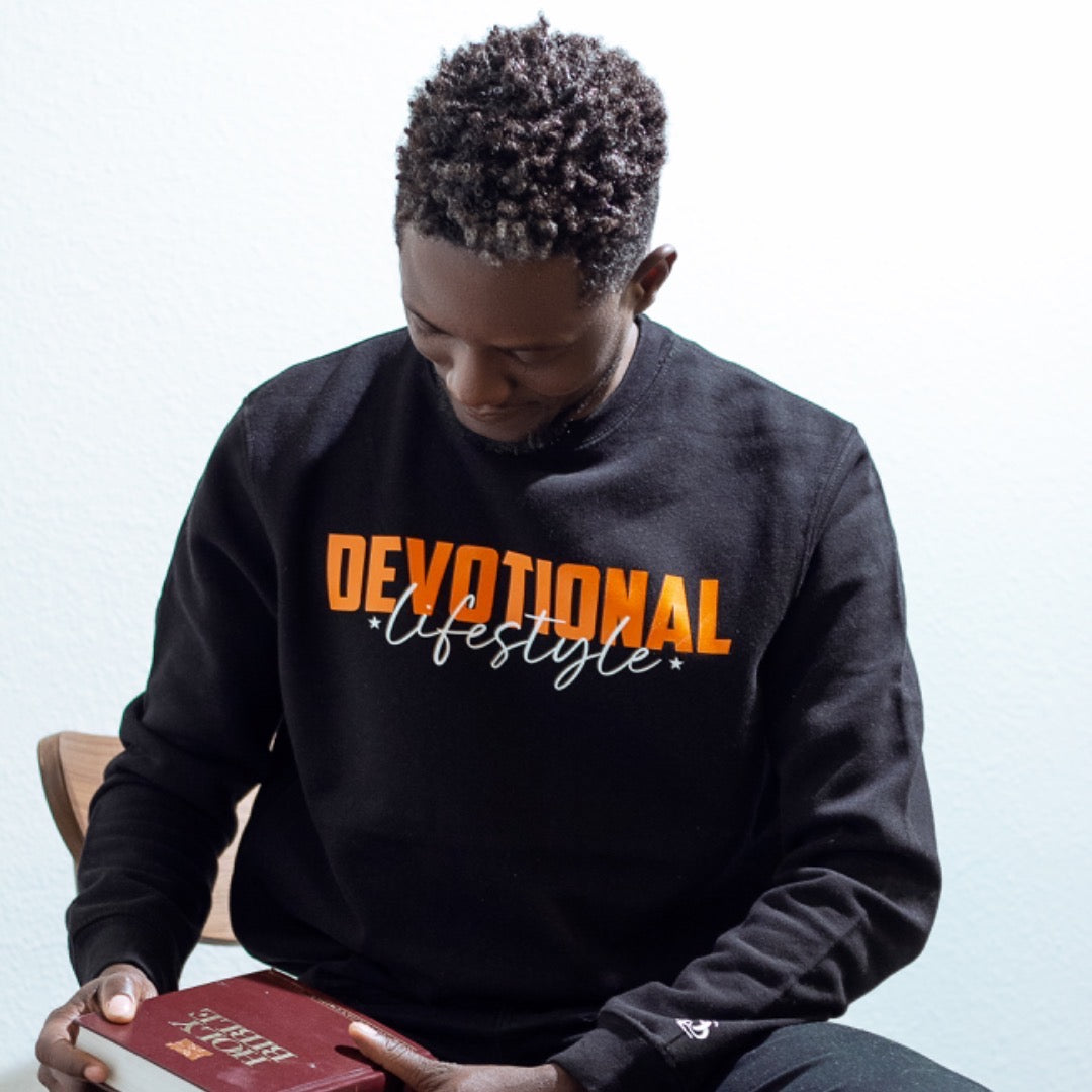 Devotional Lifestyle Black Sweatshirt -Devotional Lifestyle Black Sweatshirt