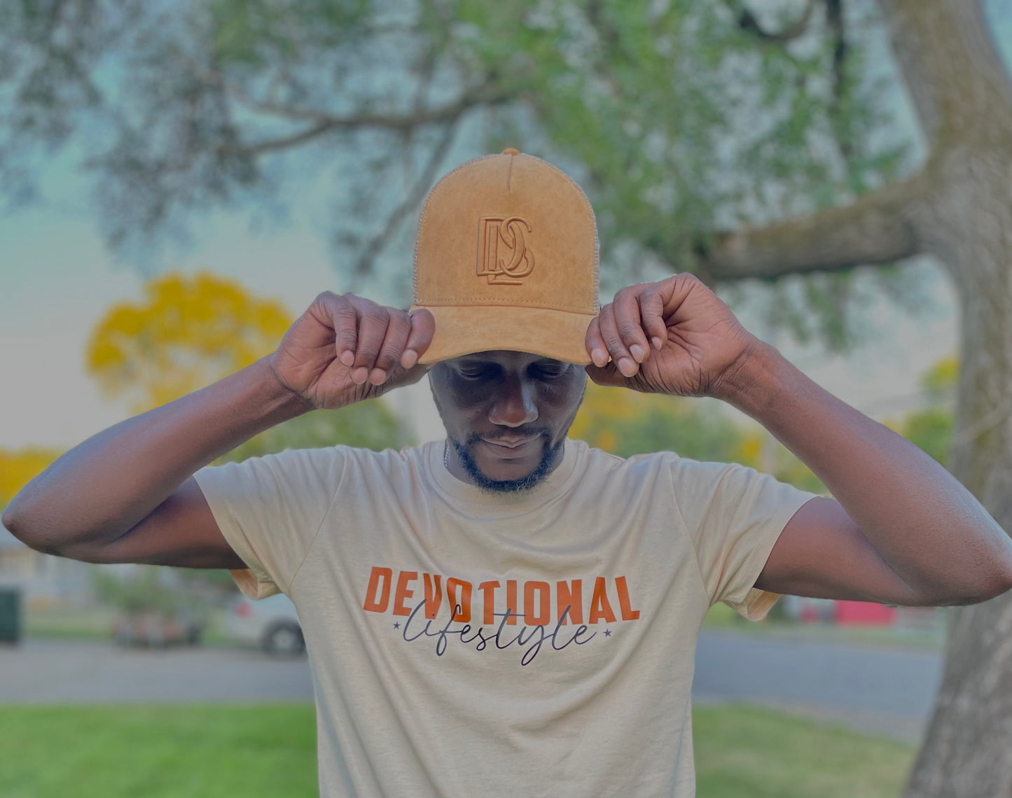 Devotional Lifestyle Light Apricot Curved Hem T-shirt Devotionals Lifestyle