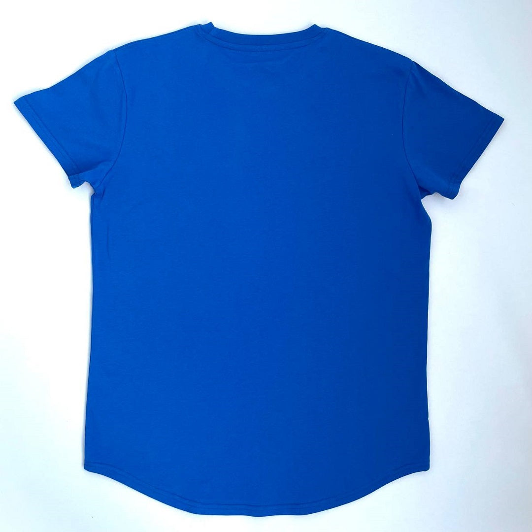 Devotional Lifestyle Royal Blue Curved  Hem T-shirt - Devotionals Lifestyle