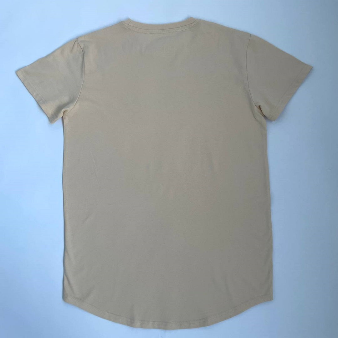 Devotional Lifestyle Light Apricot Curved Hem T-shrit - Devotionals Lifestyle