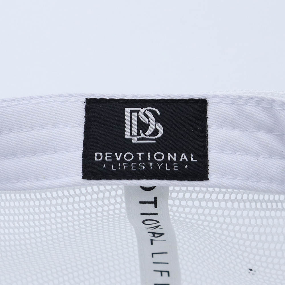 Devtional Lifestyle White Trucker Hat Suede Mesh - Devotionals Lifestyle